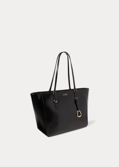 Bolsa de compras Ralph Lauren Mujer Negros - Saffiano Leather - FDUSJ1753